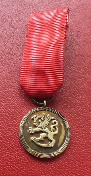 Finland Miniature Of The Medal Of The Order Of The Lion In Silver Uk Made
