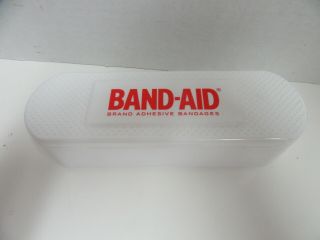 Band - Aid Brand Adhesive Bandages Plastic Box Container Empty Johnson Johnson