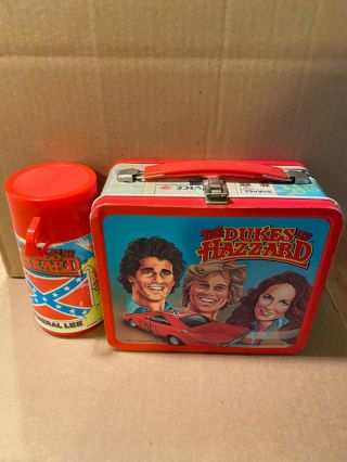 The Dukes Of Hazzard Lunch Box General Lee W/ Coy And Vance Warner Bros.  1983