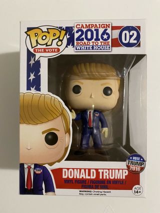 Funko Pop Donald Trump 2016 The Vote 02 Rare Figure.