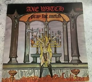 Axe Witch Pray For Metal 12 " Orange Colored Maxi Vinyl 1982 Sweden Ex