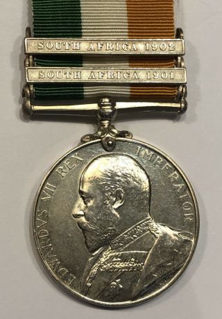 UK British A KING ' S SOUTH AFRICA MEDAL 2 Clasps,  Named to PTE Lance 3