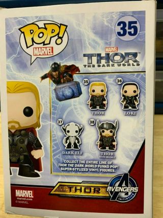 Funko Pop Marvel ' s Thor The Dark World Thor 35 AND Loki 36 VAULTED 3