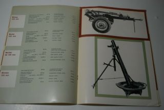 1960s Etablissement SALGAD TYP Tampella Mortars and Ammunition Brochure Booklet 3