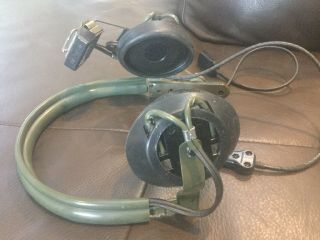 Vintage Military Headset With Microphone