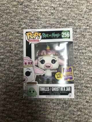 Tinkles And Ghost In A Jar Rick & Morty Funko Pop 2017 Summer Convention (sdcc)