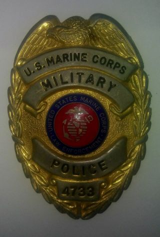Usmc 5811 Mp Military Police Badge Obsolete