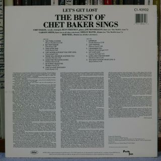Let ' s Get Lost - The Best of Chet Baker Sings / 1989 Pacific Jazz 2