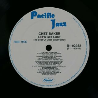 Let ' s Get Lost - The Best of Chet Baker Sings / 1989 Pacific Jazz 3