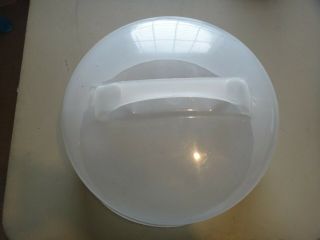 FROSTED PLASTIC CAKE SAVER PIE DESTERT LID REPLACEMENT 11 1/2 