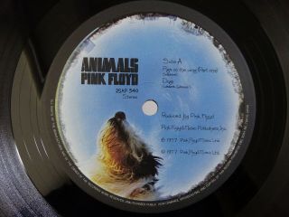 Pink Floyd Animals CBS/Sony 25AP 340 Japan STICKER VINYL LP OBI 3