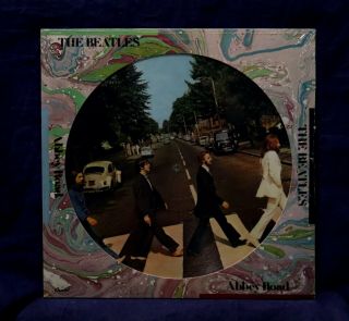 Beatles Very Rare Lp Abbey Road 1978 Usa Press Picture Disc No Cutouts
