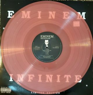 Eminem - Infinite Translucent Pink Colored Vinyl LP Record Limited Edition 3