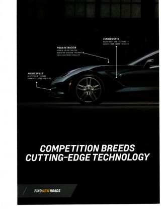 2014 Chevrolet Corvette Stingray Originak 4 - Page Print Ad