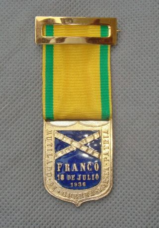 Spain Ww2 Spanish Civil War Maimed Military Wound Medal 1936 Decoration Franco