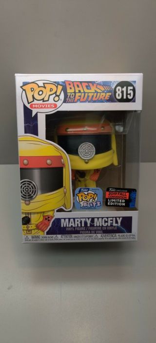 Funko Pop Marty Mcfly 815 Back To The Future 2019 Nycc Shared Exclusive Toy