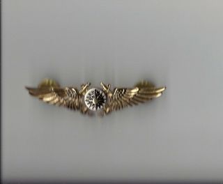 Us Navy And Marine Usmc Aerial Navigator Wings Us With Antique Gold Finish