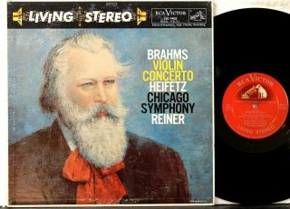 Lsc 1903 Sd Heifetz,  Brahms Violin Concerto Reiner,  Chicago So Rca