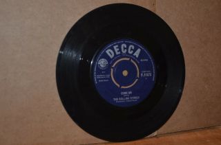 The Rolling Stones: Come On & I Want To Be Loved Vg,  1963 Uk 45; Their 1st 45