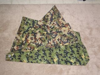 German Or European Reversible Camouflage Shelter Half Tent Camo Marked Meyer 14