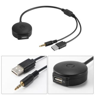 Car Blueteeth Audio 3.  5mm Aux Usb Music Adaptor Cable For Bmw Auto Mini Cooper
