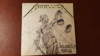 Metallica Lp And Justice For All (1988 Vinyl 2 - Lp) Elektra Record Vinyl Read