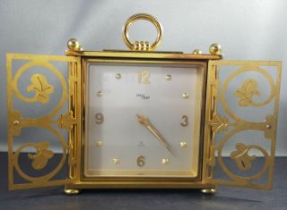 Imhof Swiss 8 Day Alarm Clock Brass 1258096 -