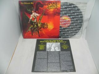 Ozzy Osbourne - The Ultimate Sin 1991 Rare Korea Lp W/insert & No Barcode