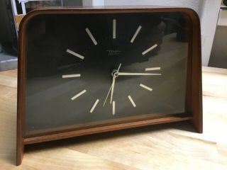 Vintage Mid Century Diehl Mantel Clock Made In Germany Mcm 60s