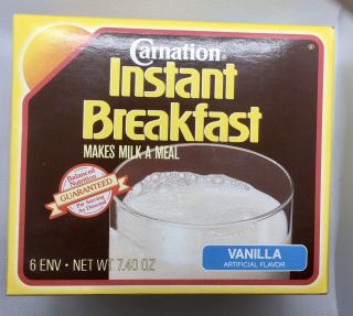 Rare Vintage Carnation Instant Breakfast Package 1980’s