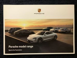 2020 Porsche Model Range Brochure W/ Technical Data.  52 Pgs 911,  Boxster,  Etc.