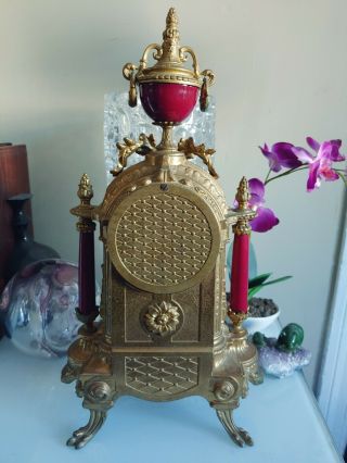 Antique French Louis XVI Style Porcelain & Brass German FHS Clock Victorian Buy 2