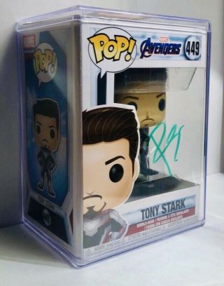 Marvel Avengers Iron Man Robert Downey Jr.  Autographed/signed Funko Pop W/ Proof