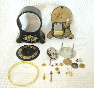 Vintage Jaeger Lecoultre Petite Neuchateloise Music Alarm Clock Parts