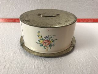 Vintage Decoware Tin Cake / Pie Carrier