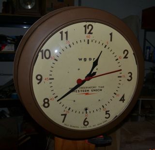 Self Winding Clock Co.  Metal Gallery Case Running