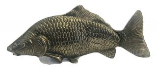 Vintage Silver Metal Fish Sculpture Napkin/menu/mail Holder