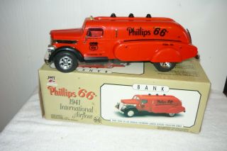 Jmt 1941 International Airflow Phillips 66 Marx Toys Bank W/working Lights Nib