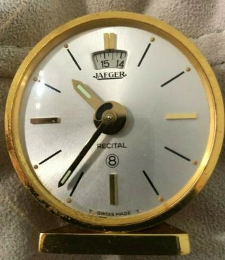 Vintage Jaeger - Lecoultre Recital Eight Day Travel Clock