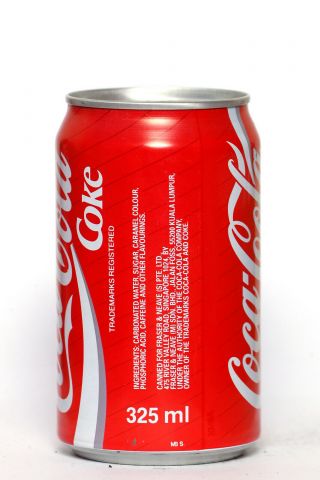 1990 ' s Coca Cola can from Singapore (produced in Kuala Lumpur,  Malaysia) 2