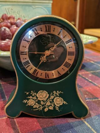 Vintage Jaeger Lecoultre 2 Day Musical Alarm Clock Petite Neuchateloise -