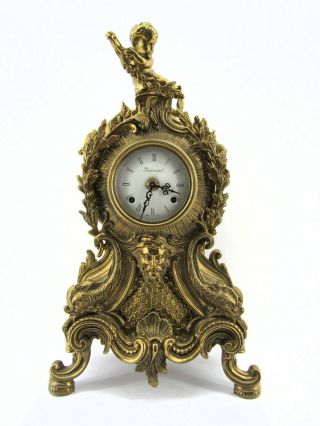 Large Franz Hermle & Sons Ornate Imperial 8 - Day Clock With Cherubs