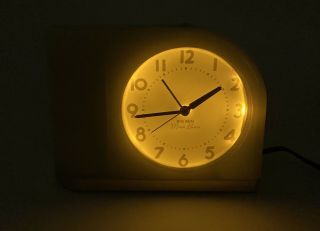 Big Ben Moon Beam Yellow Alarm Clock Westclox Mid Century Modern Art Deco 2