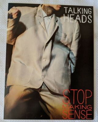 Talking Heads " Stop Making Sense " Orig Limited Edition With 20 - Pg Book Vinyl Lp
