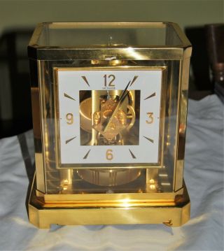 Lecoultre Atmos Clock 528 - 8 Square Dial Serial 407717