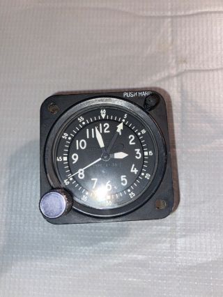 Rare Wakmann Watch Co 8 Day Cockpit Clock Type A - 13a - 2 Full Numerals