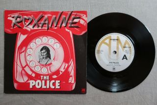 The Police Roxanne A&m Records 7 - Inch ‘telephone Sleeve’ Ams 7348