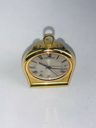 Vintage Jaeger LeCoultre Memovox Travel Pocket Alarm Clock Swiss Made 3