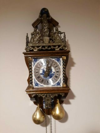 Warmink Vintage Dutch Zaanse Zaandam Wuba Wall Clock