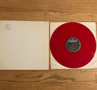 The Beatles ‎– Komm Gib Mir Deine Hand Lp - Rare Vintage Fanclub Red Vinyl